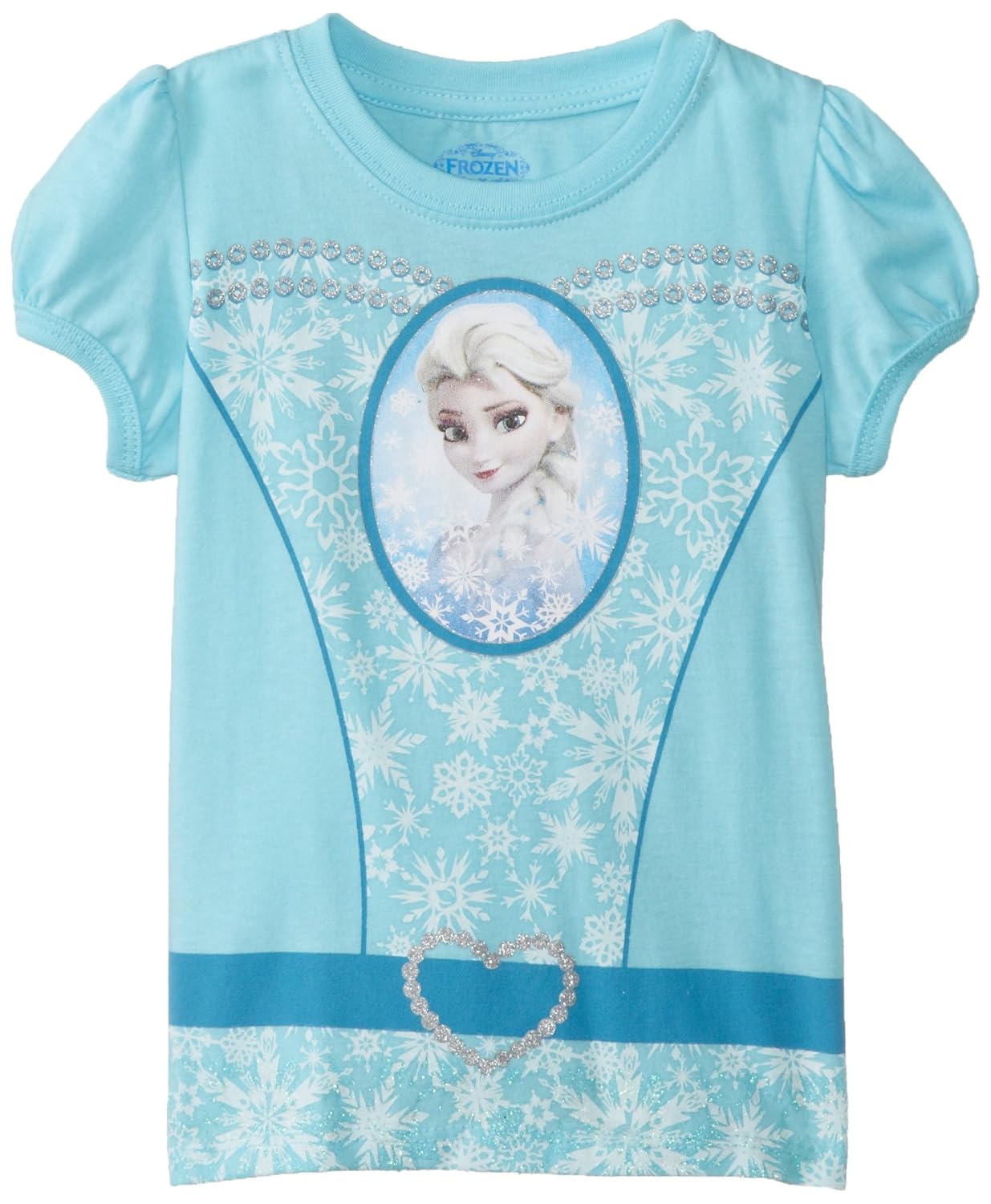disney frozen girls costume t-shirt 蓝色 2t