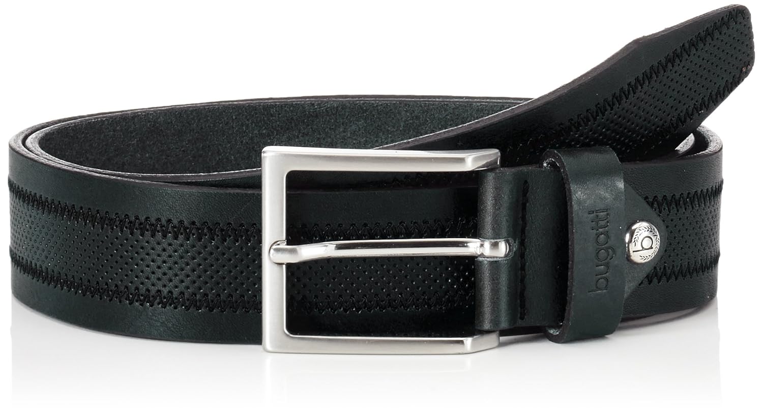 bugatti 男式腰带 schwarz (schwarz 5) 90