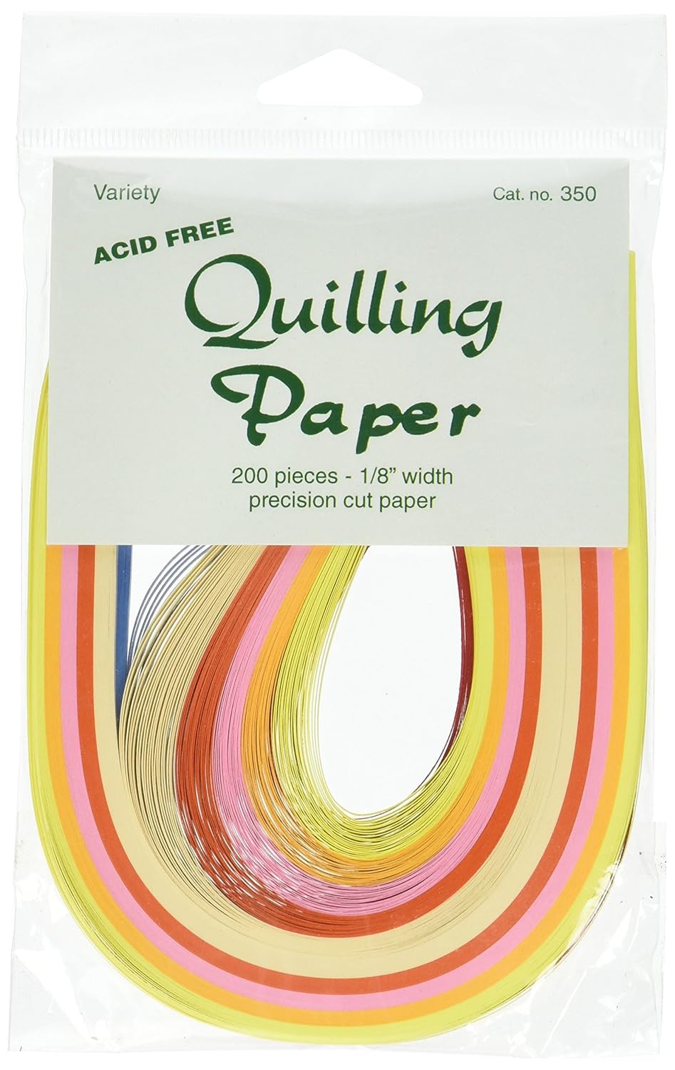quilling paper .125" 200/pkg-10 color assortment
