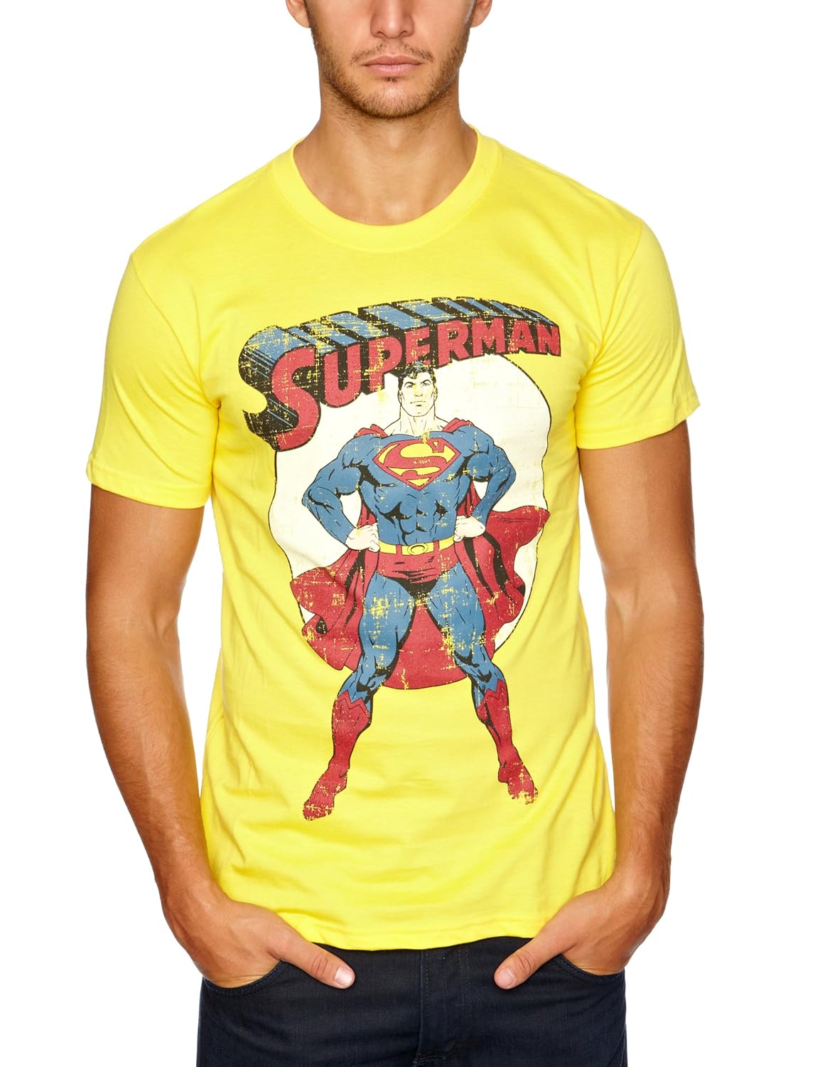 loud distribution 超人 – 造型男式 t 恤 daisy yellow medium