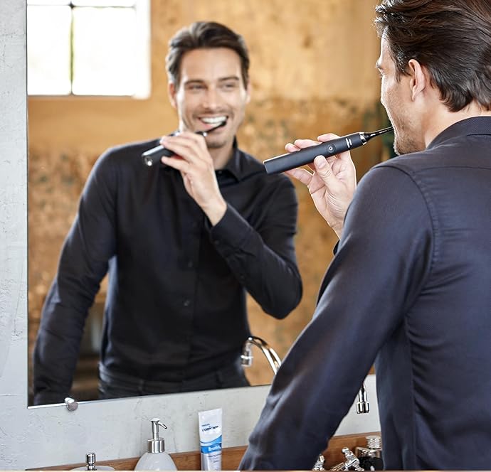 金盒特价 Philips 飞利浦 HX9392/39 旗舰钻石系列电动牙刷*2支套装 金色+黑色 ￥1392