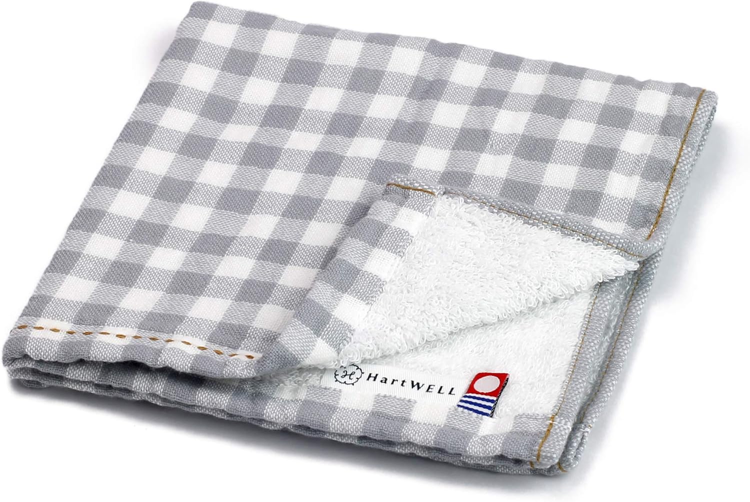 今治毛巾 日本制造 格纹 洗脸毛巾 34×35cm 灰色 34×35cm 11750349