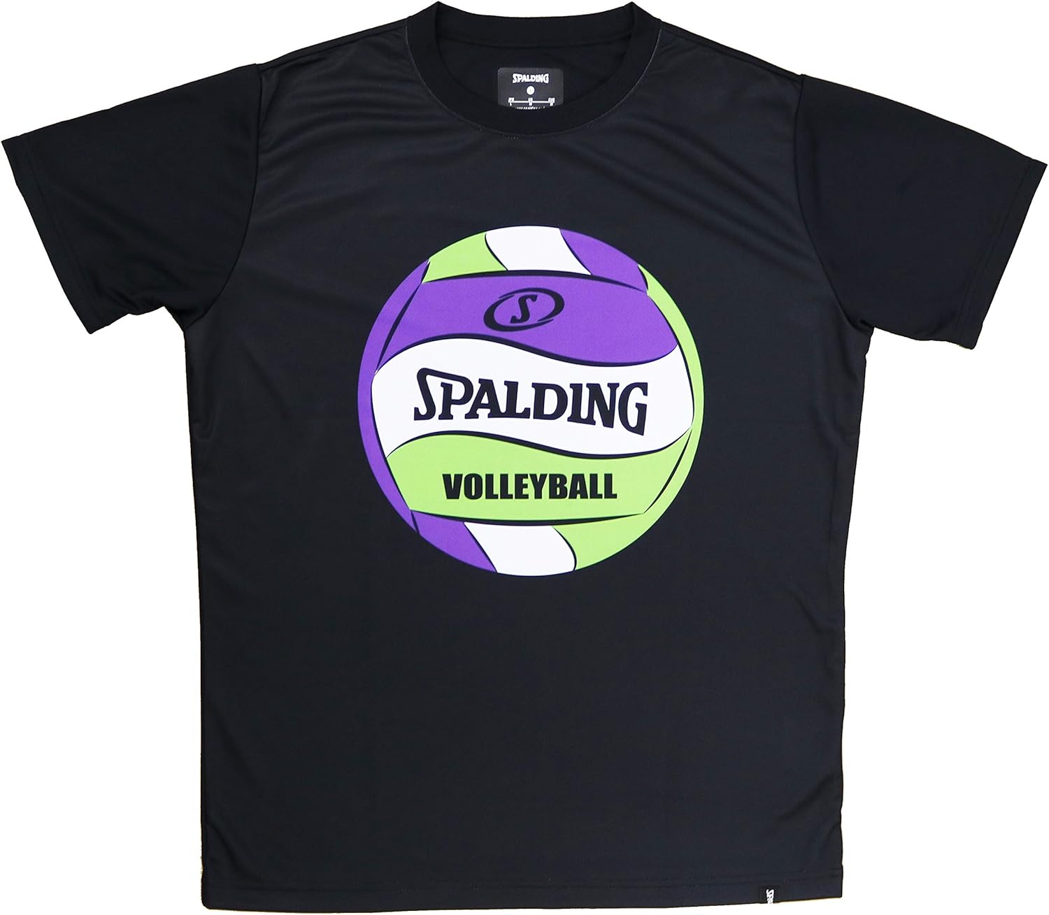 spalding(斯伯丁) 篮球 排球 t恤 球印花 smt200740 黑色 s码 篮球