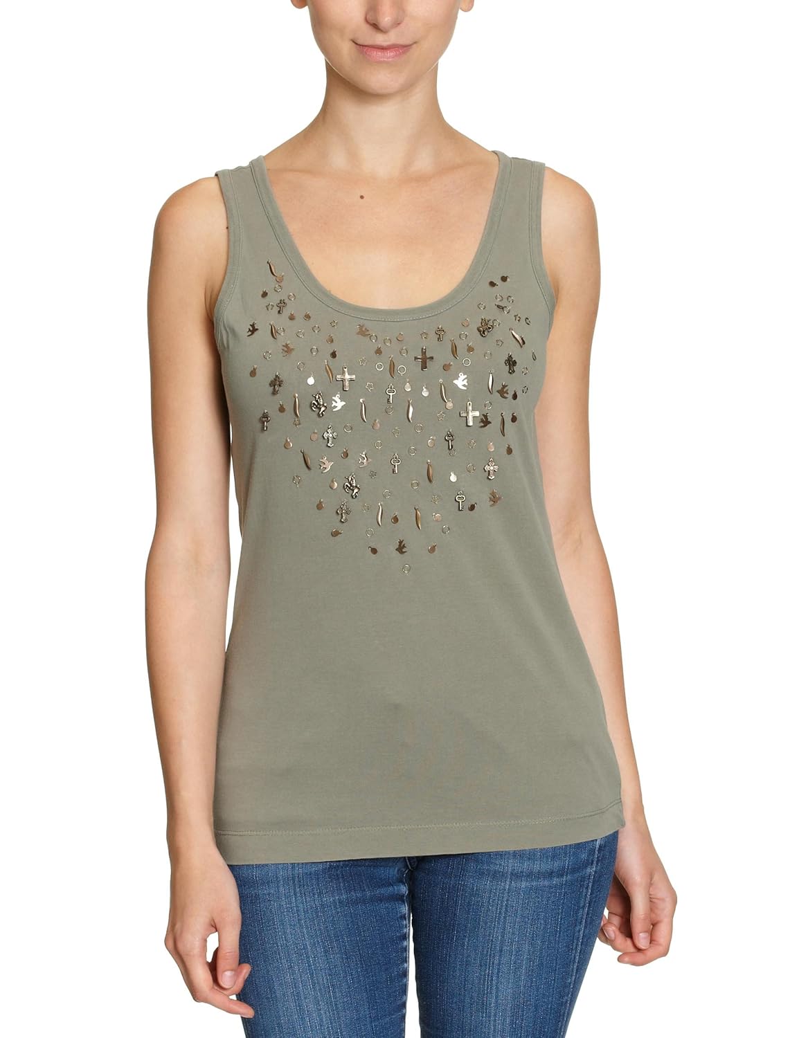 oui 女士上衣25112 grün 42