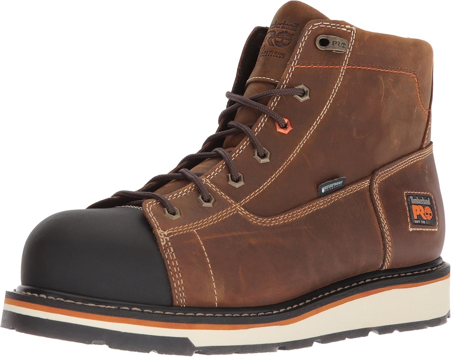 timberland pro 男士 gridworks 软鞋头防水工业靴