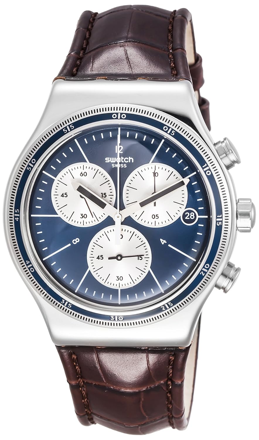 瑞士品牌 swatch 斯沃琪 多功能计时系列石英男士手表 伦敦之旅 yvs