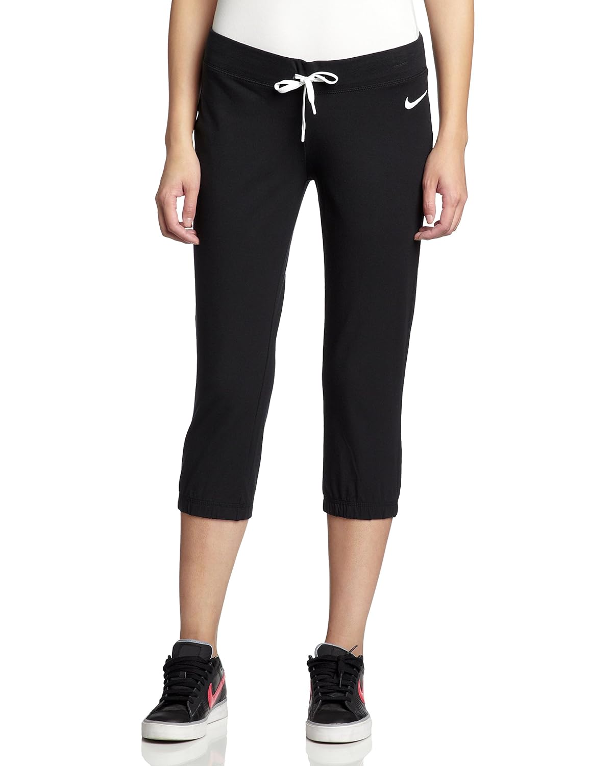 nike 耐克 女式 七分打底裤 614923-010 黑色 170