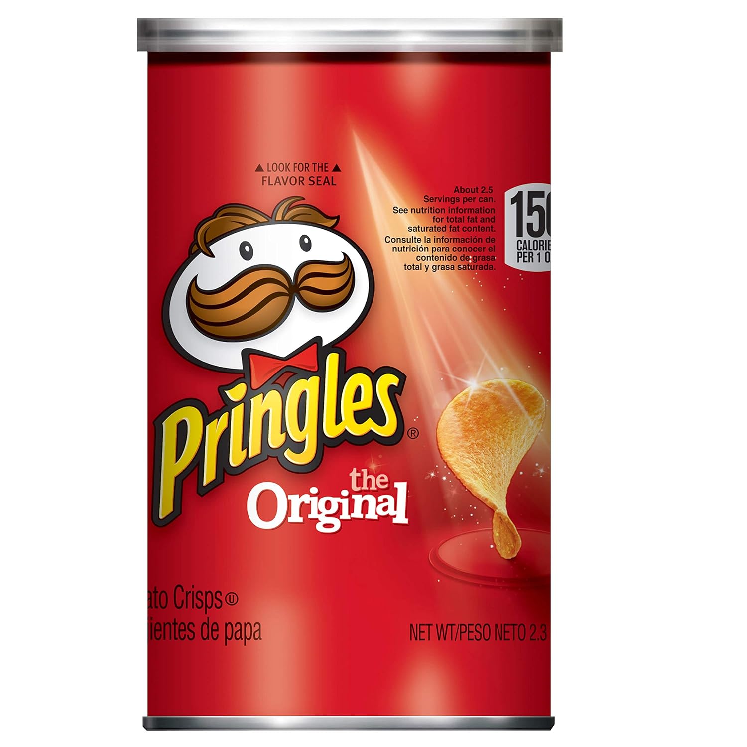 pringles original grab and go pack, 2.36 ounce (pack of 12)