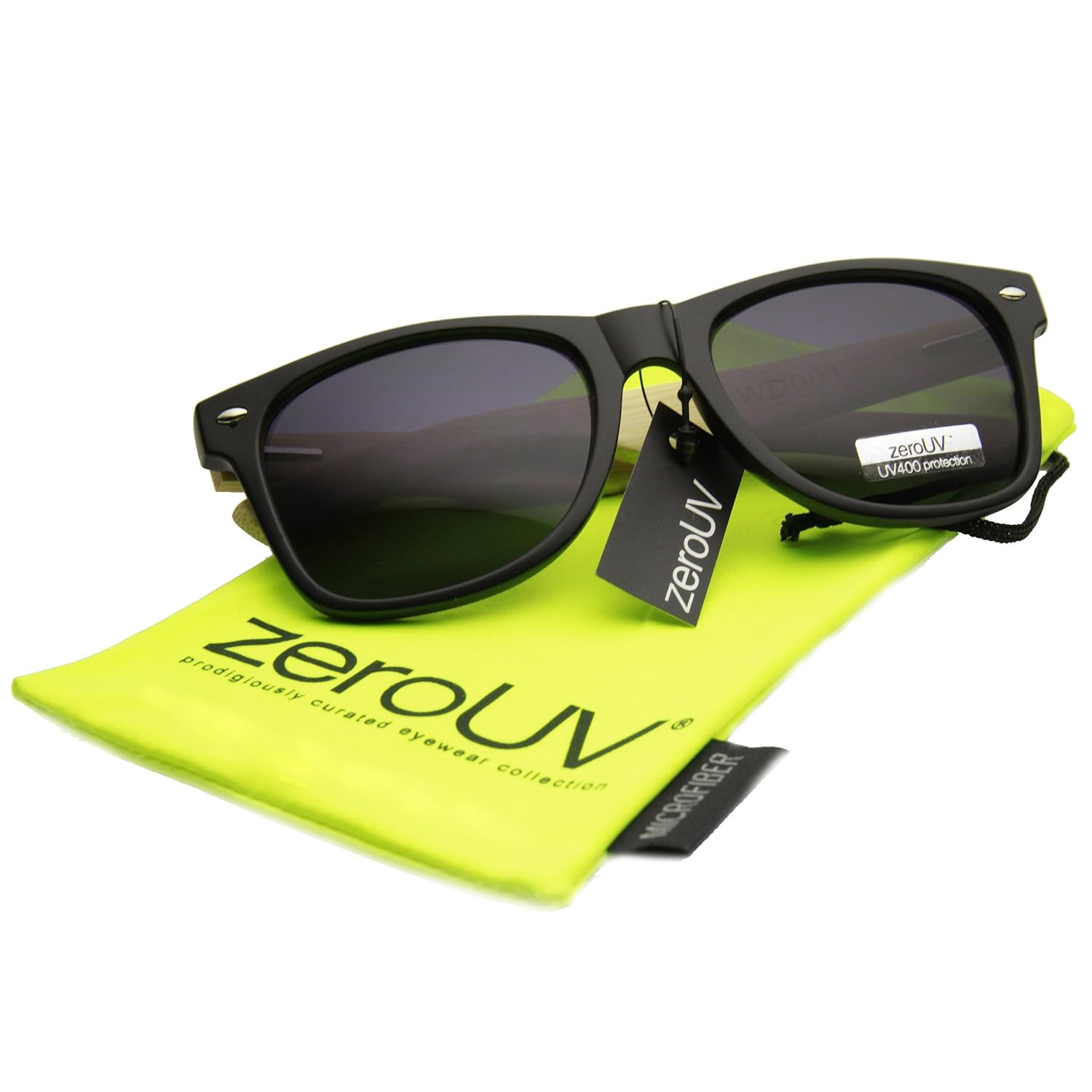 zerouv – 环保正品竹 temple horn rimmed 太阳镜