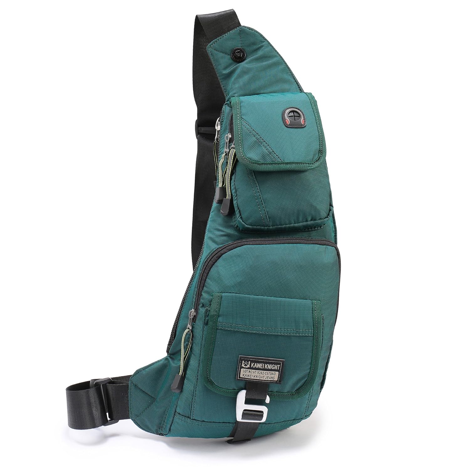 吊带包,户外胸肩背包斜挎包腰包,男式女式徒步旅行旅行旅行包 中 绿色