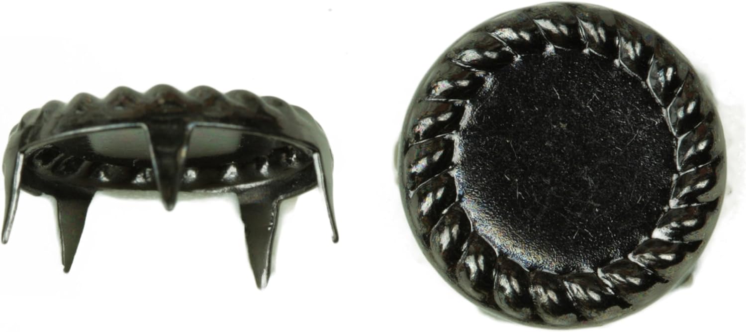 镜面钉头,尺寸 60,实心黄铜,黑色镍表面,每包 150 件