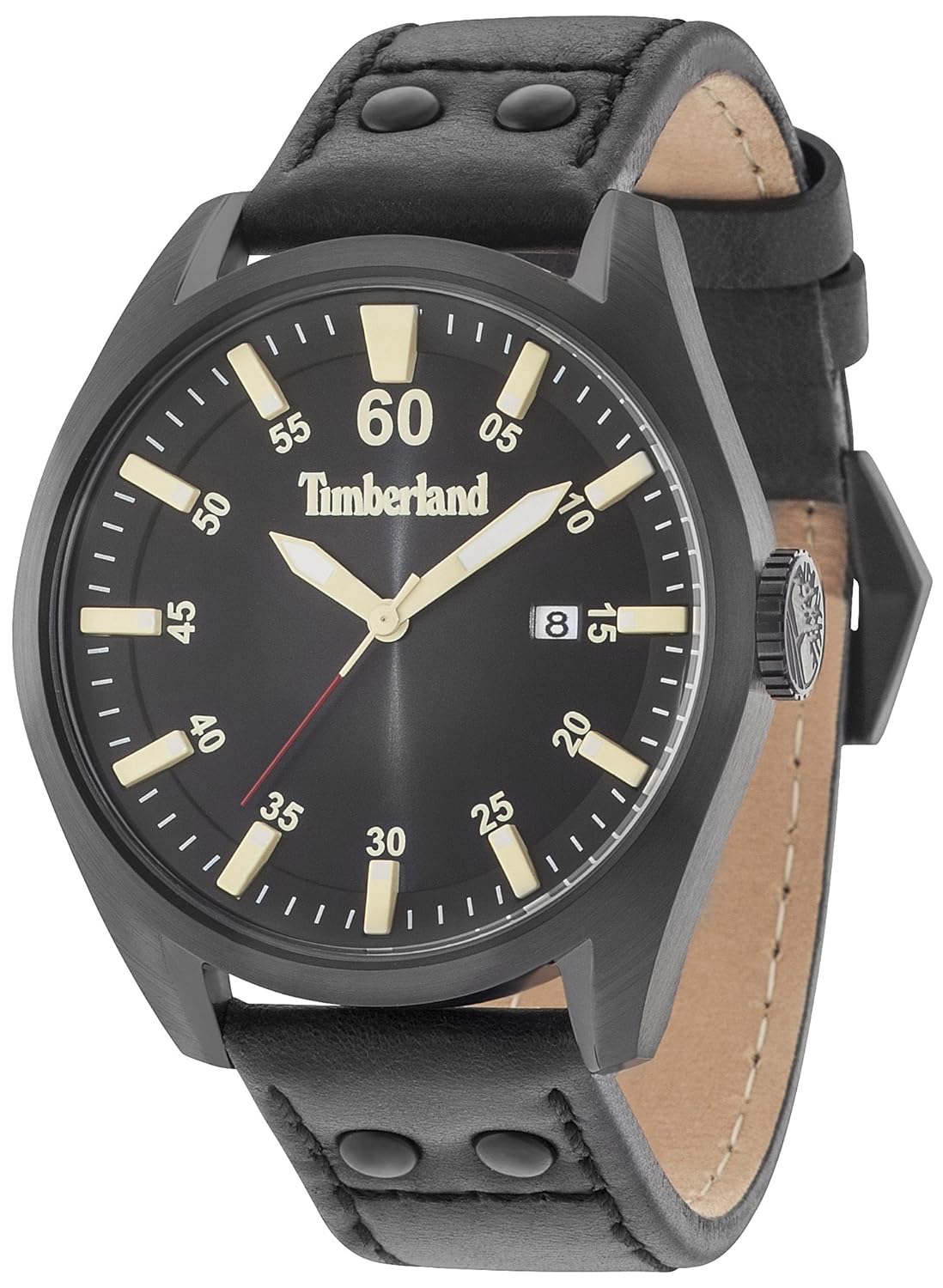 timberland 添柏岚男式模拟石英手表皮革表带 15025jsb/02