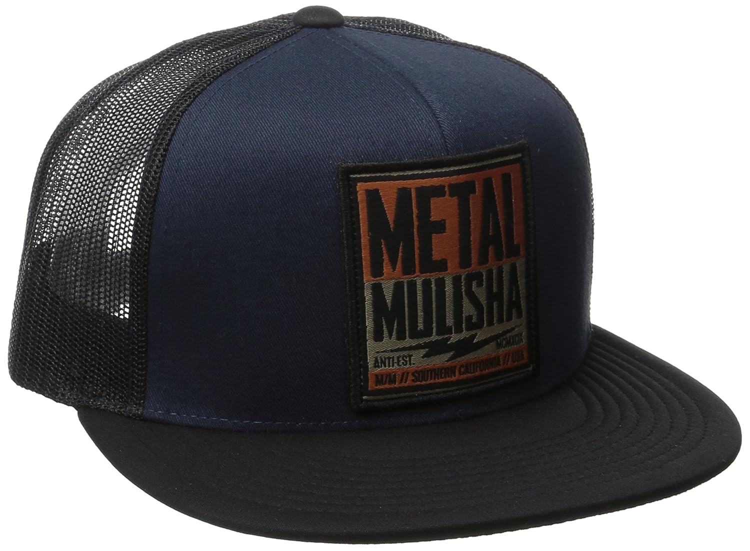 metal mulisha 男式芯 block 卡车司机帽 海蓝色 one size