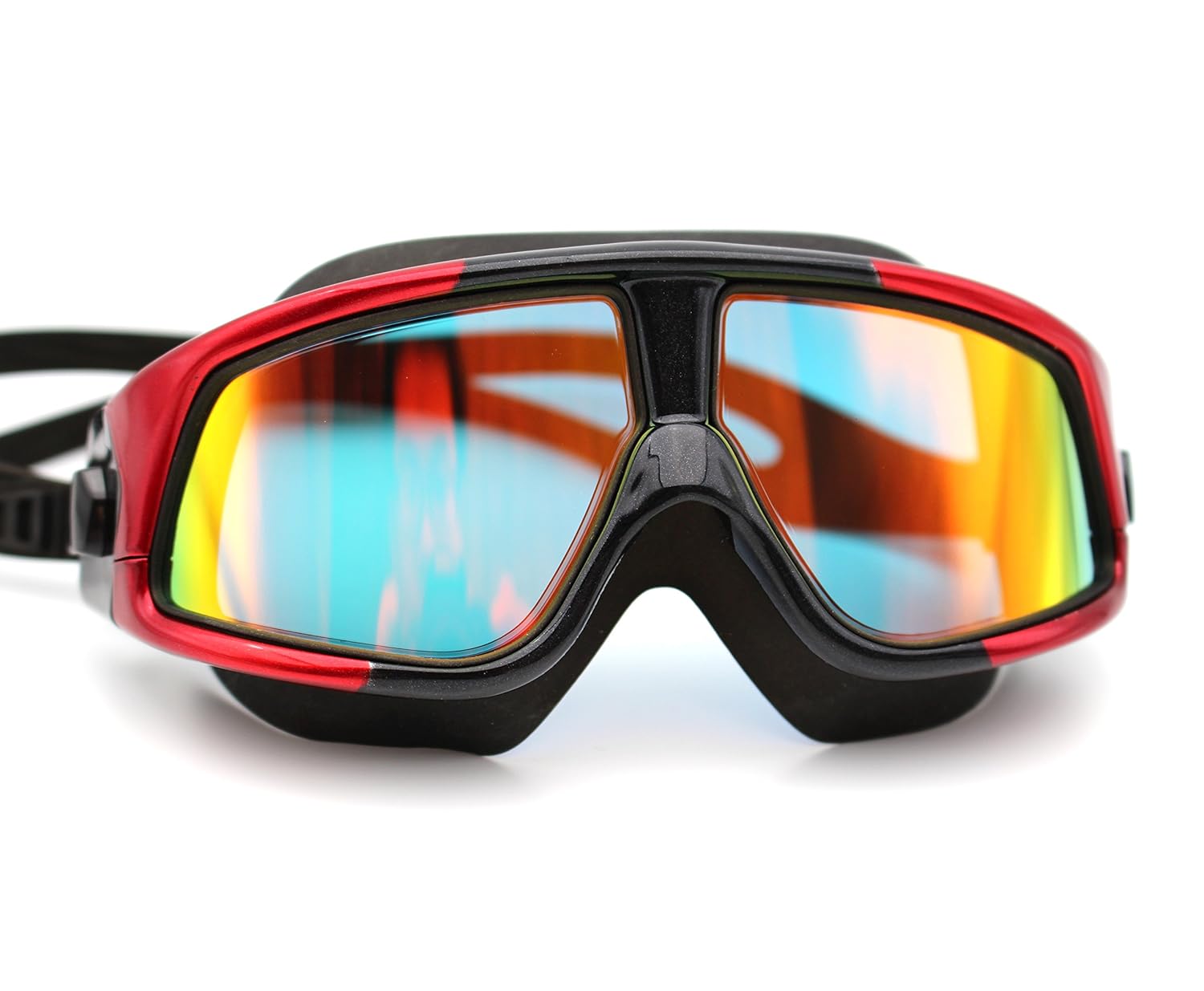 游泳泳镜 copozz 3610面具适合成人青少年泳镜带镜面涂层 / 透明/偏光