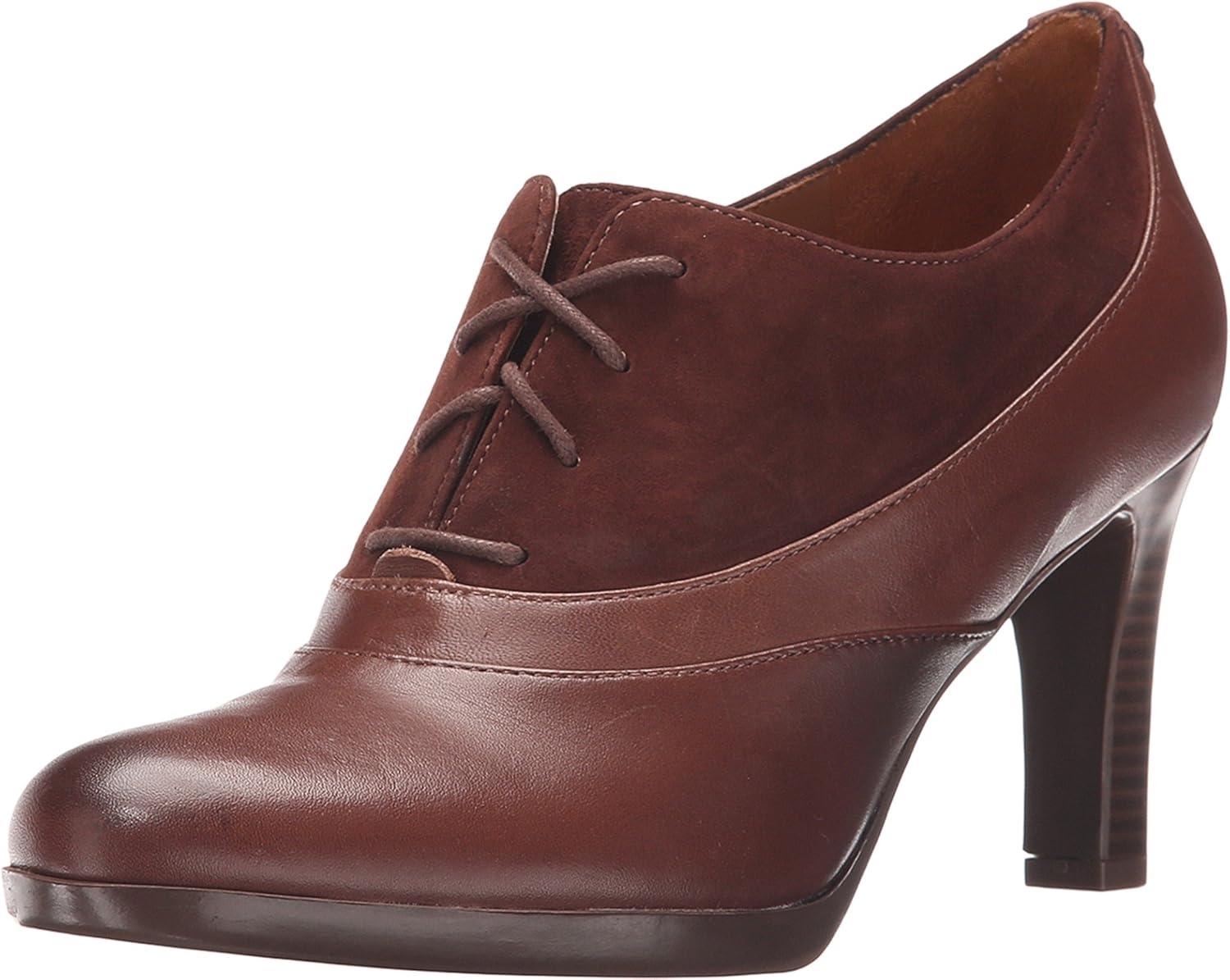 naturalizer 女式 audrey 牛津鞋 棕色羊皮 4 b(m) us
