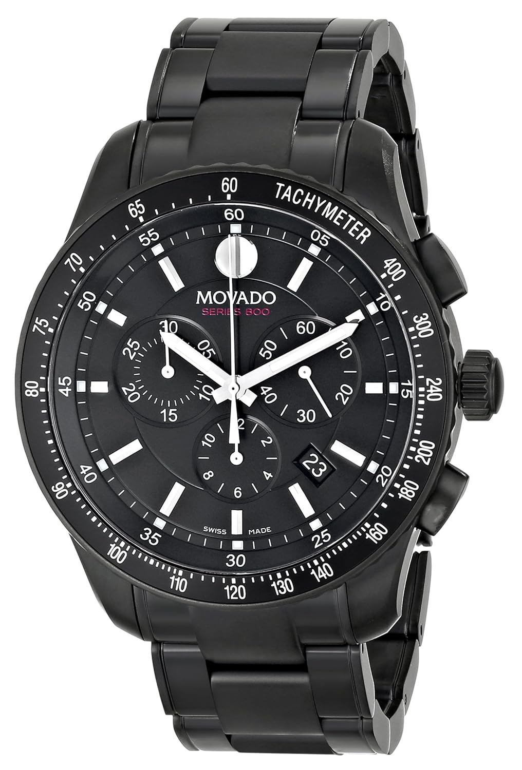 movado mens 2600107 series 800 black pvd watch