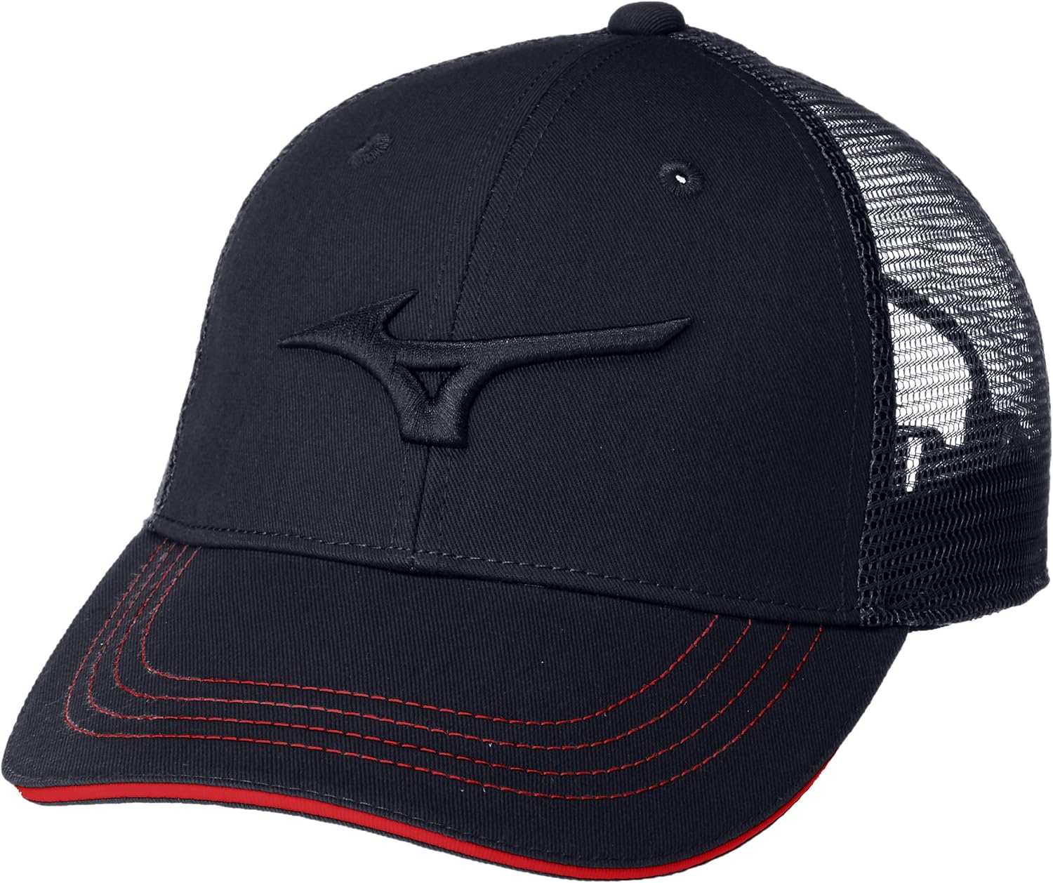 [mizuno 美津浓] 帽子 美式网眼帽 52mw9001