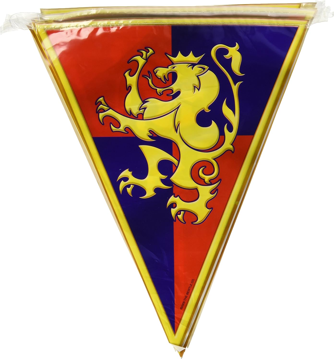 中世纪三角旗横幅10厘米 x 152.40 cm . red/blue/yellow pkg of 1