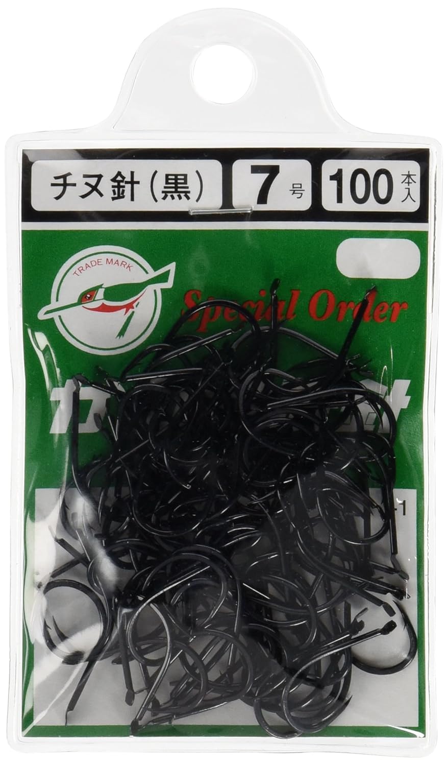 kawasemi(kawasemi)j-1 100根针 钩(黑)7号 鱼钩