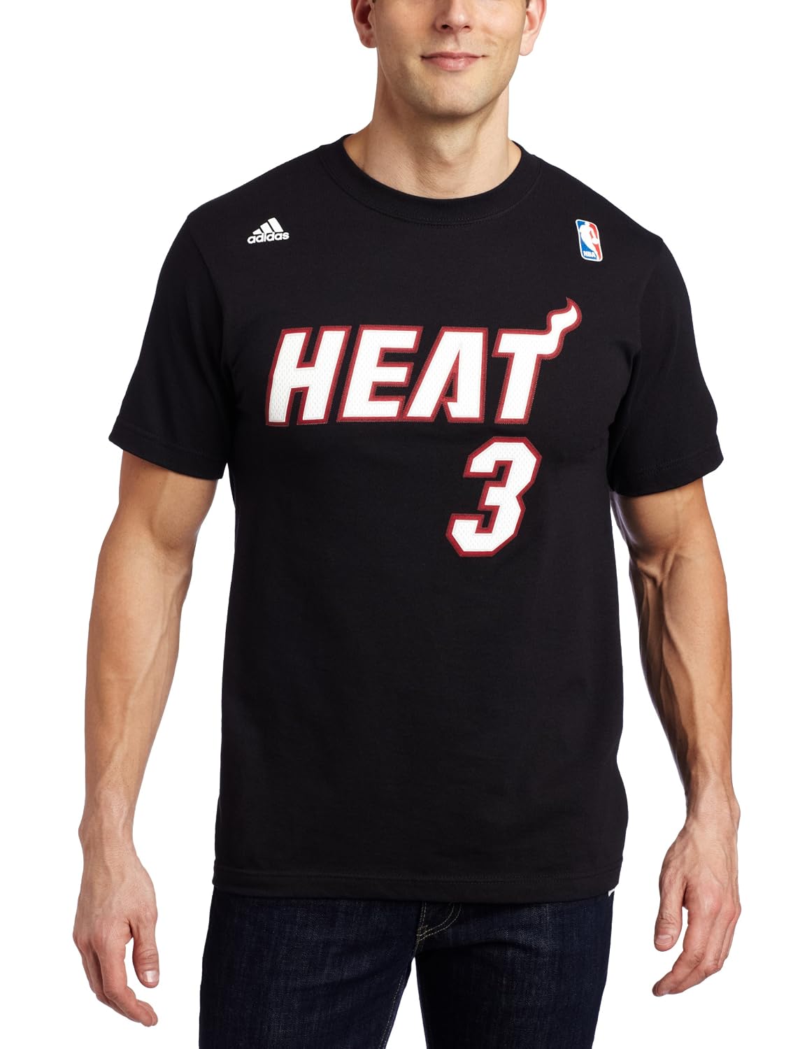 nba 迈阿密热火队 dwyane wade # 3名称和编号 t 恤 miami heat xx-l