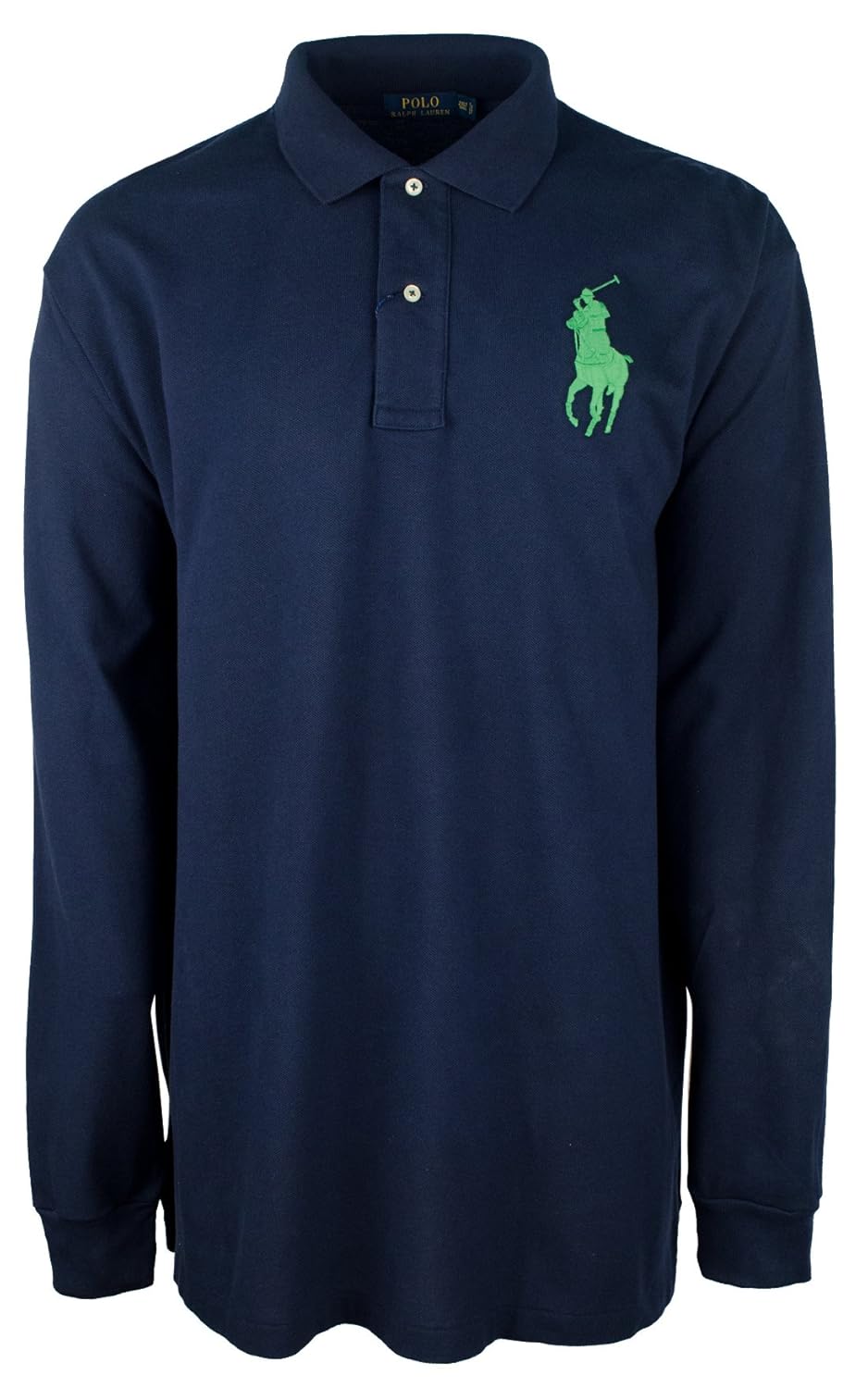 polo ralph lauren 保罗拉夫劳伦男式加大加长大马棉 polo 衫长袖珠地