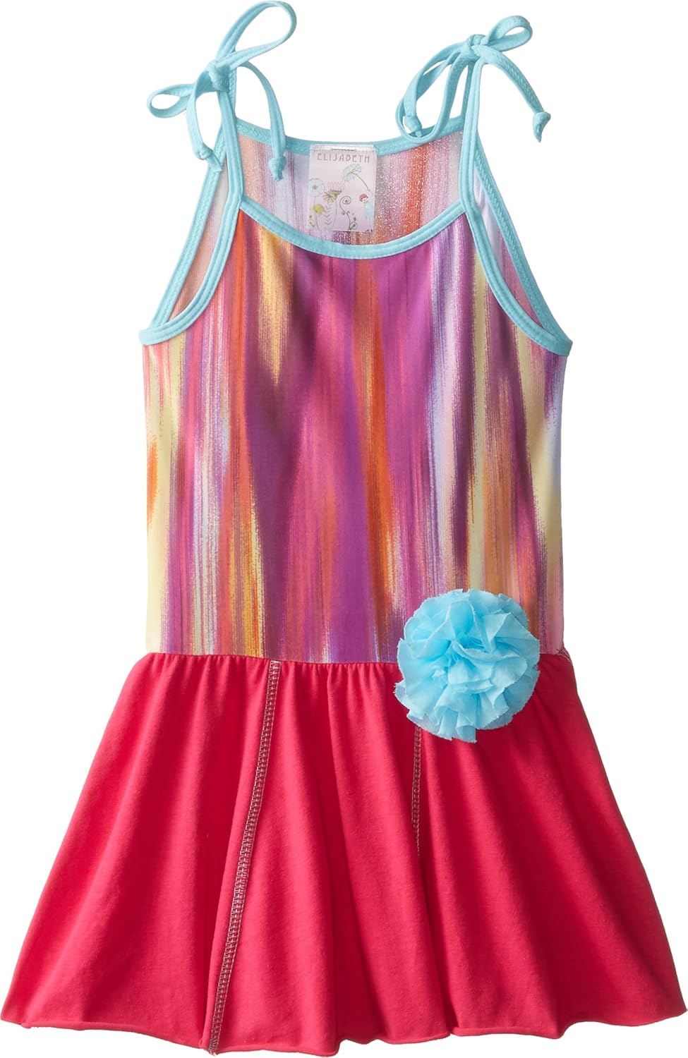 elisabeth 小女孩扎染玫瑰花连衣裙 多色 3t