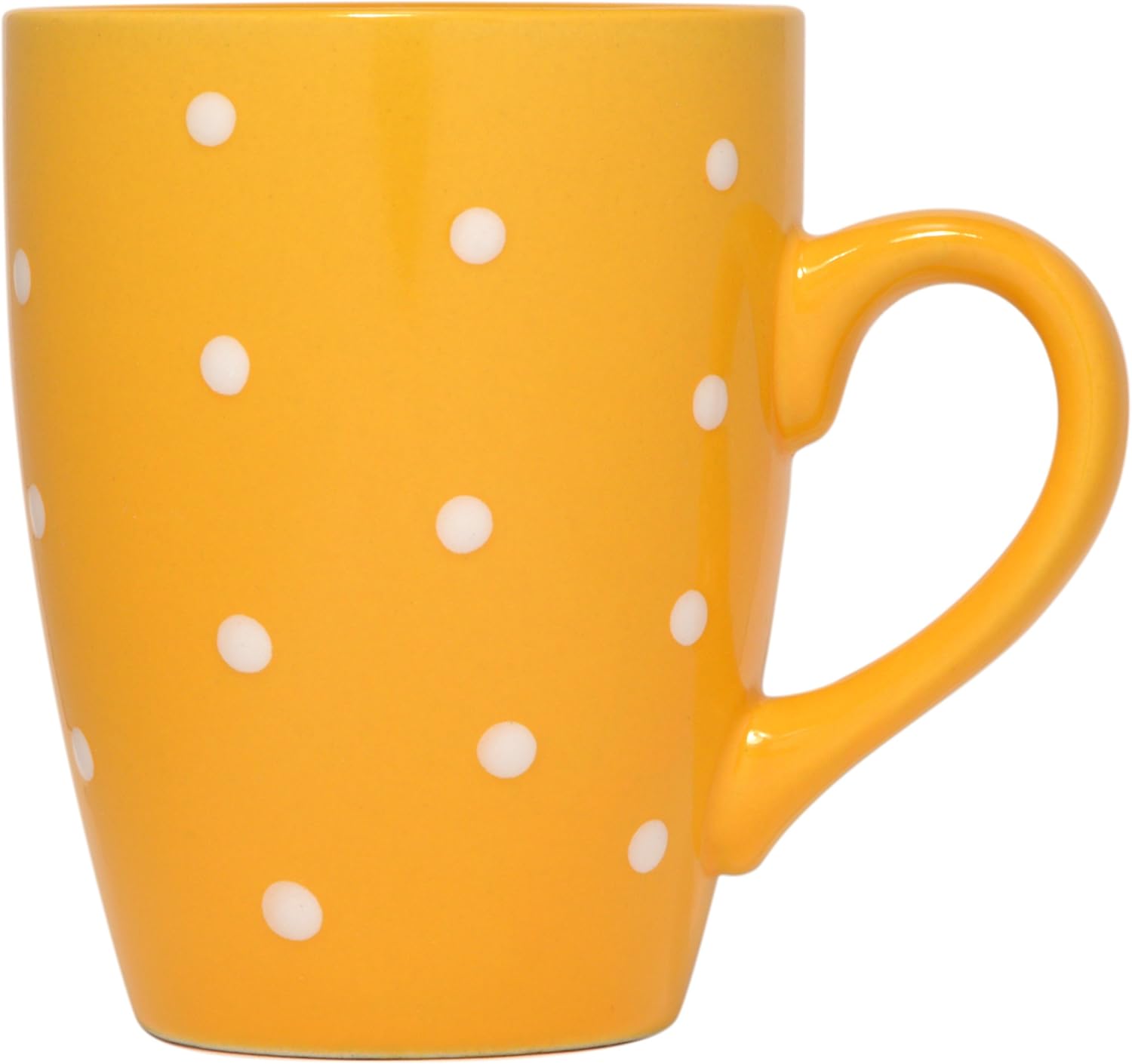 圆点马克杯 黄色 10 盎司