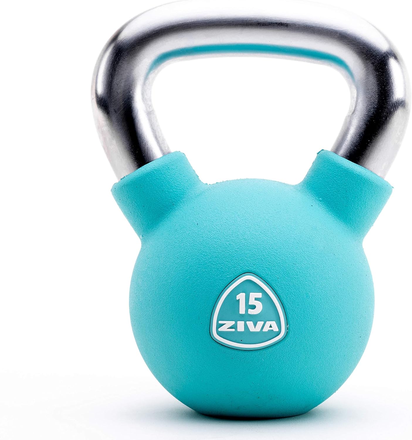 ziva virgin 橡胶壶铃重量 - 多种尺寸,5-50 磅 - 自由重量,适用于