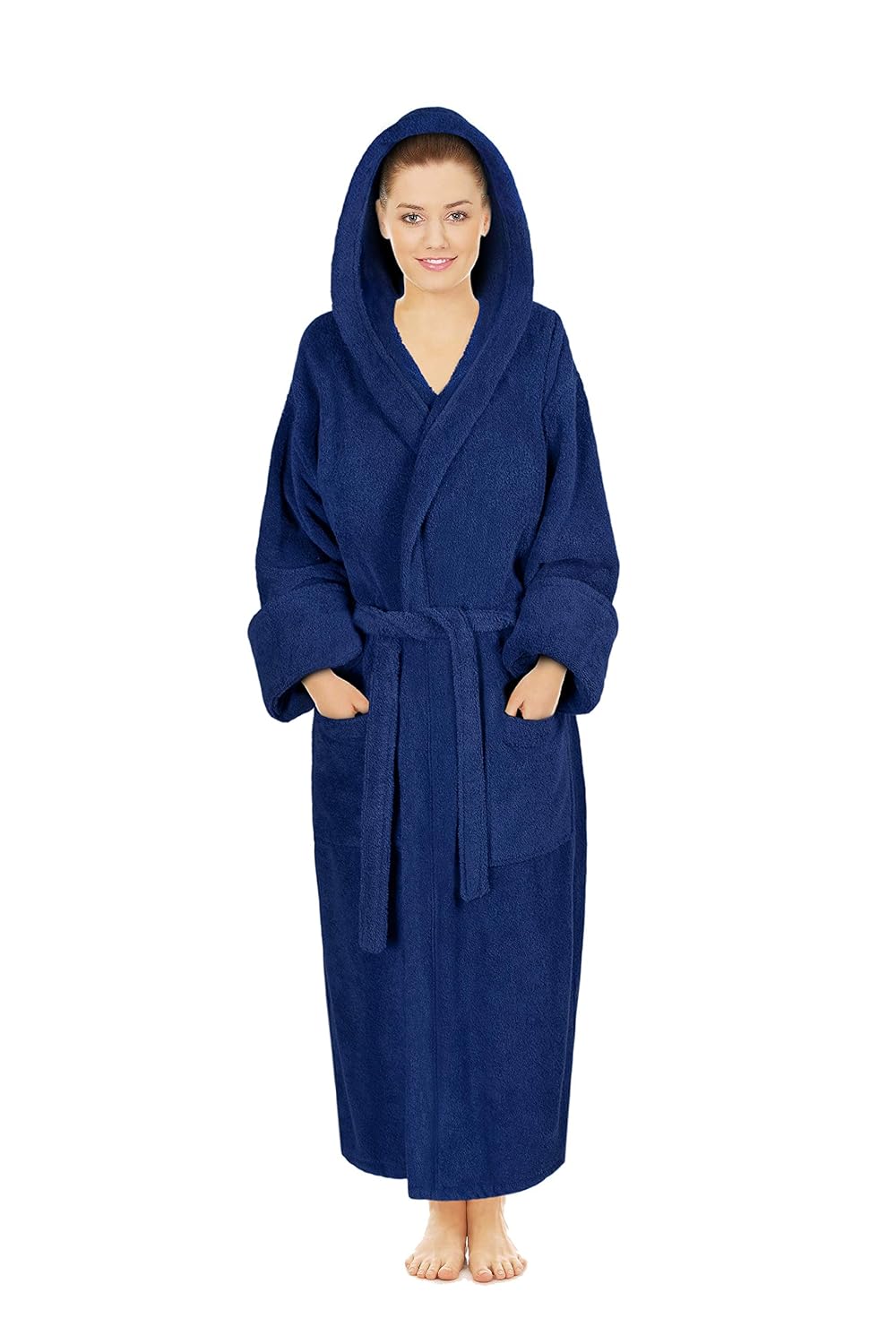 silken 中性 * 土耳其棉连帽长袍男式女式青少年浴袍