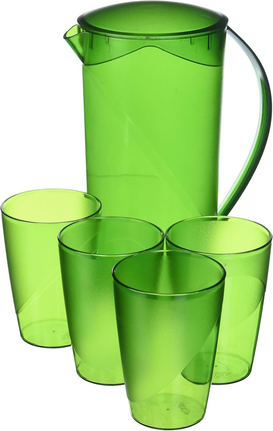 ou 优质设计 - 投手套装   4 个玻璃杯 绿色 大 7897386754916