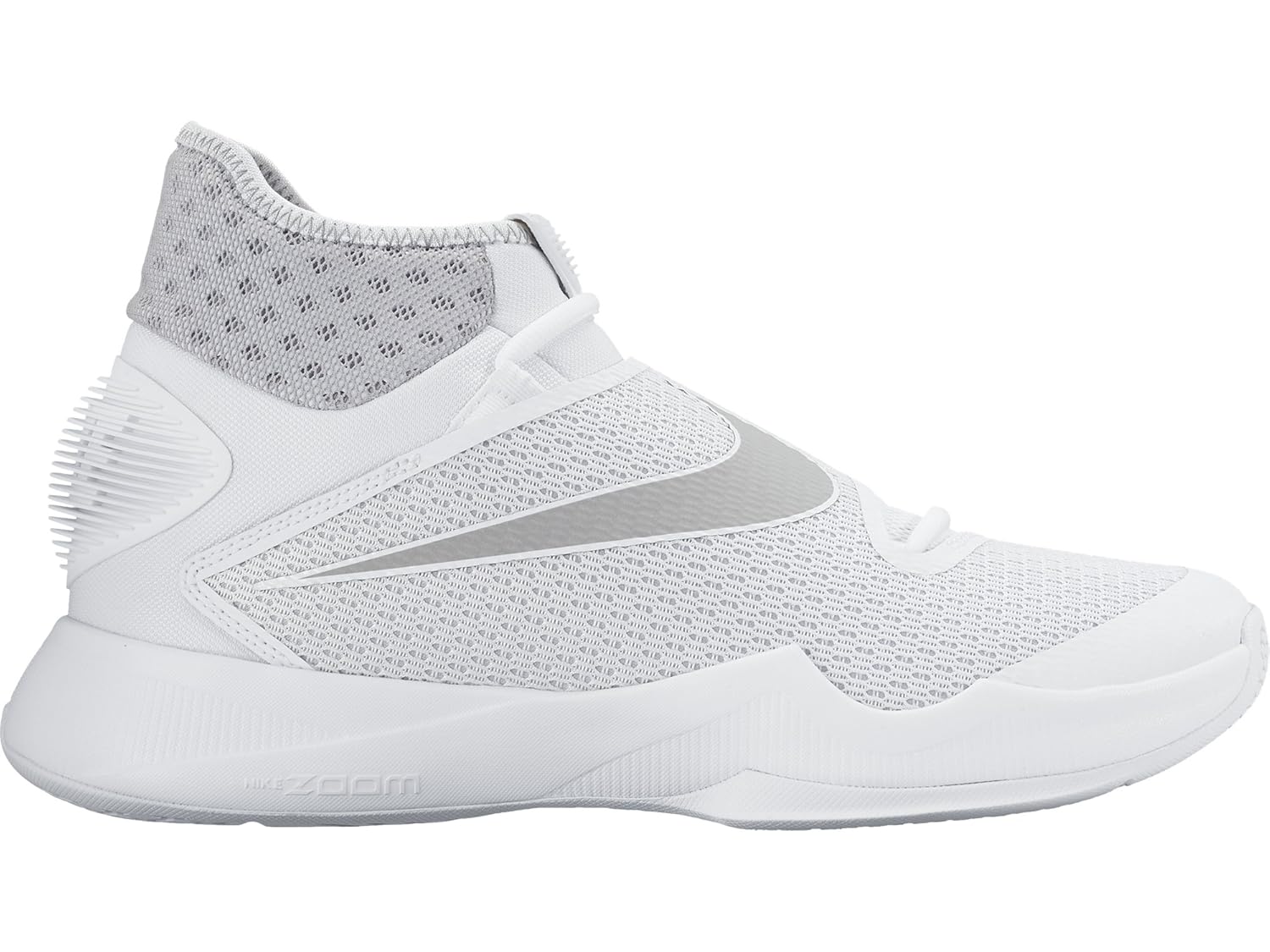 耐克男式 zoom hyperrev 2016篮球鞋白色 / 黑色 / 狼灰色43码