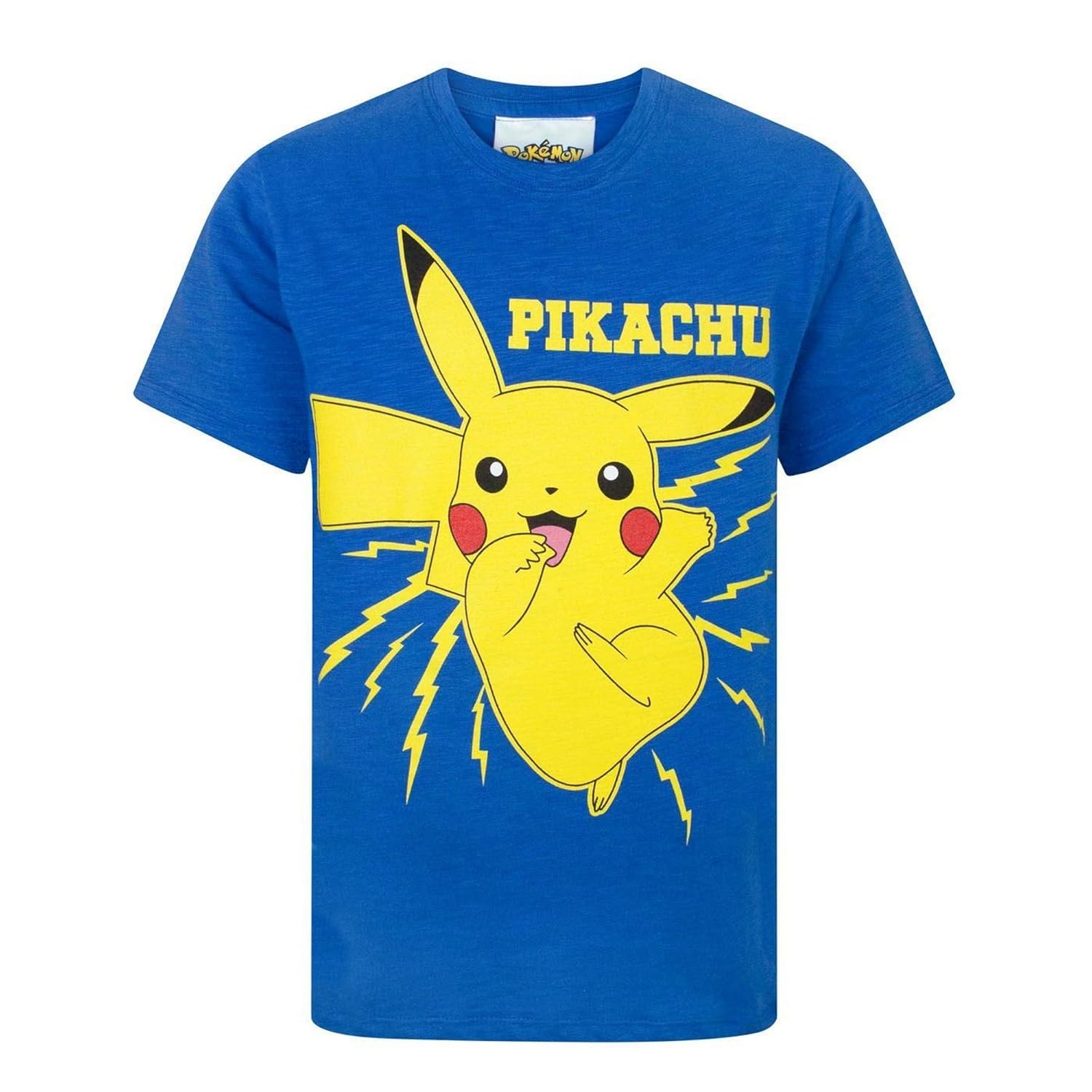 pokemon 宠物小精灵官方 儿童男款皮卡丘印花短袖t恤