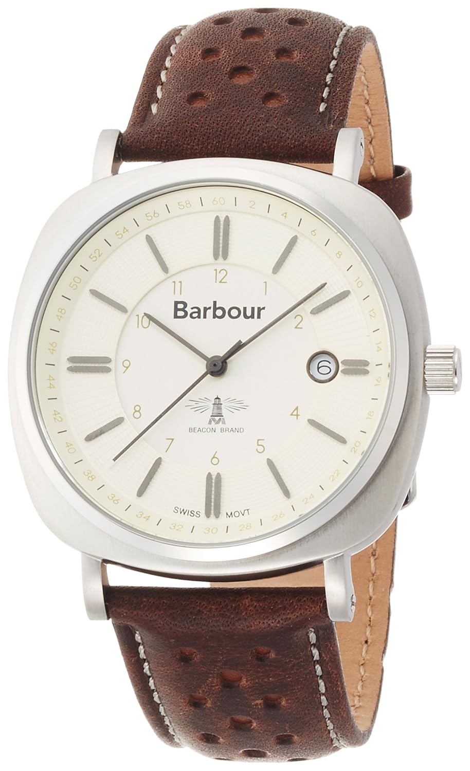 [巴伯尔]barbour腕表 日历 皮革表带 bb018slbr 男士 【正规进口商品