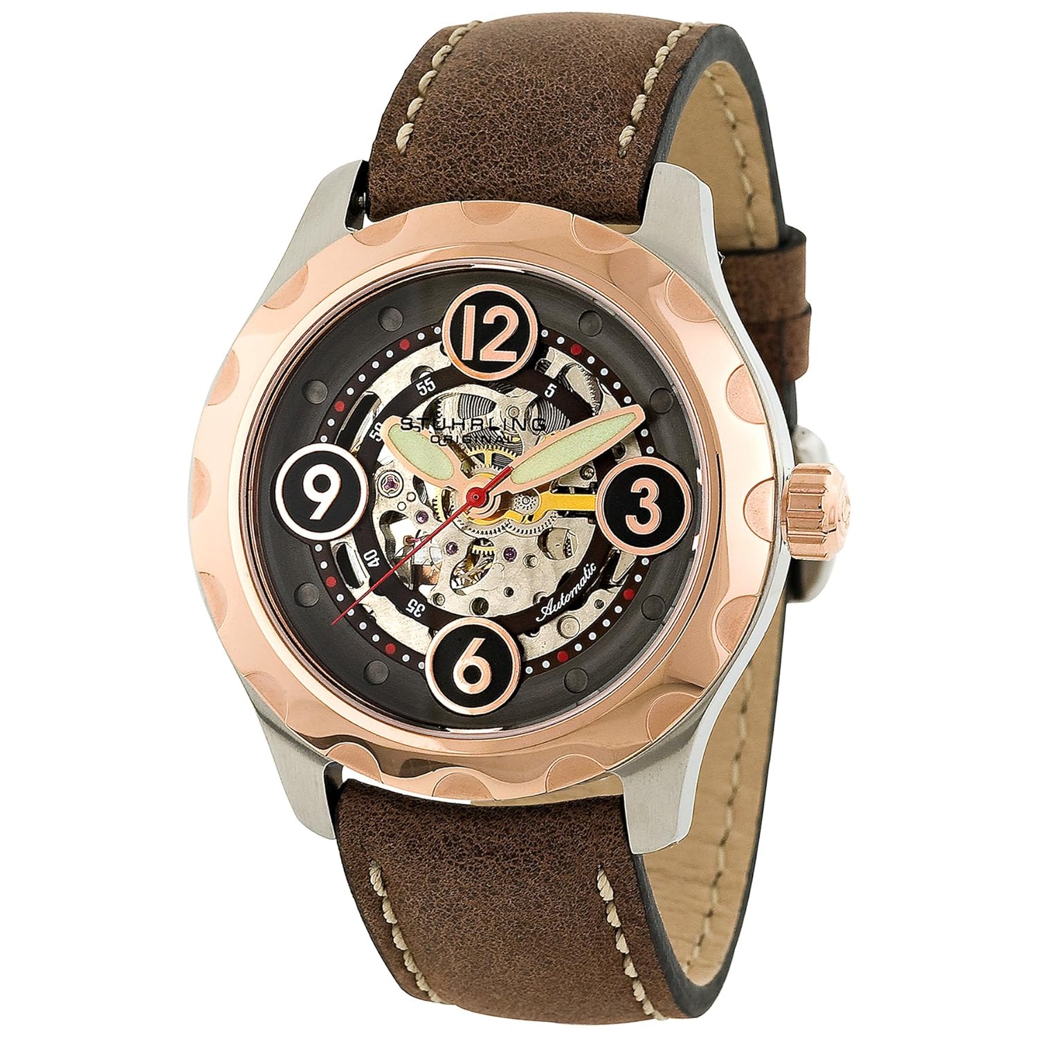 332s5 k54 lifestyle 北欧骨架自动皮革表带手表