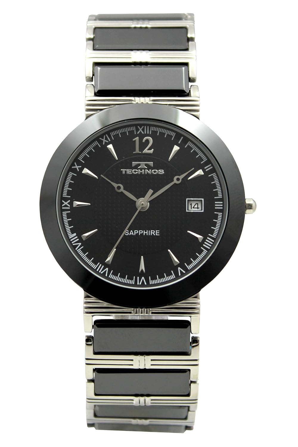 [天克诺]technos 手表 3针 日期 陶瓷 t7600tb 男士