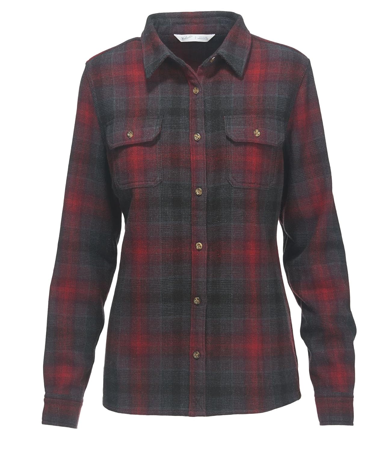 woolrich 女式 bering 羊毛格子衬衫