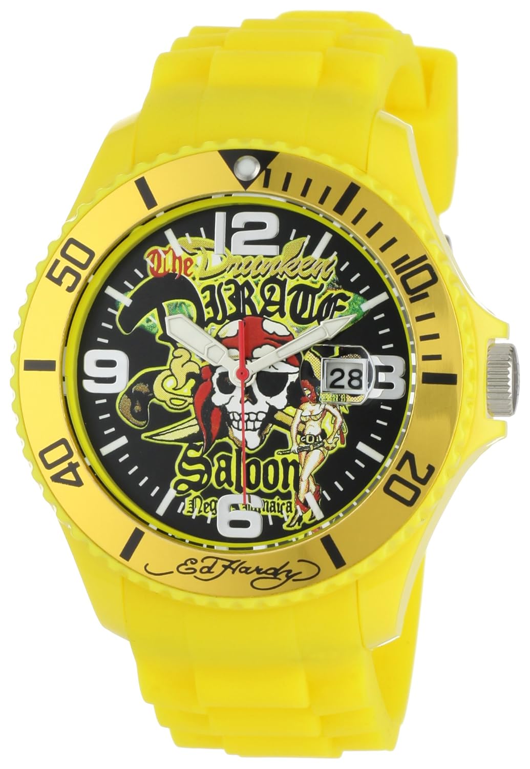 ed hardy 男式 mh-ps matterhorn 海盗 saloon 手表