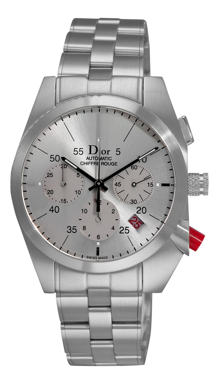 christian dior 男式 cd084611 m001 chiffre rouge 计时表黑色表盘