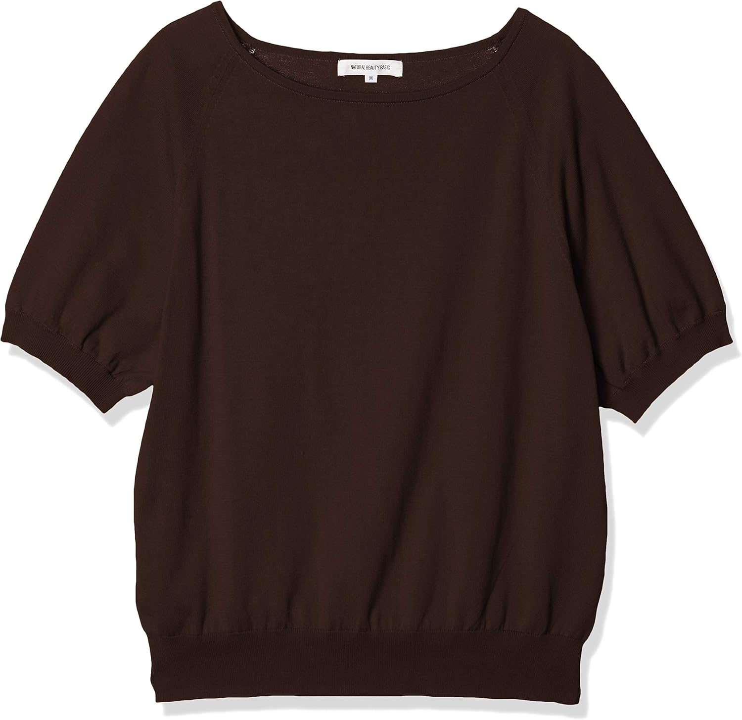 natural beauty basic 毛衣 精细海针 2 女士 棕色 m 【natural beaut