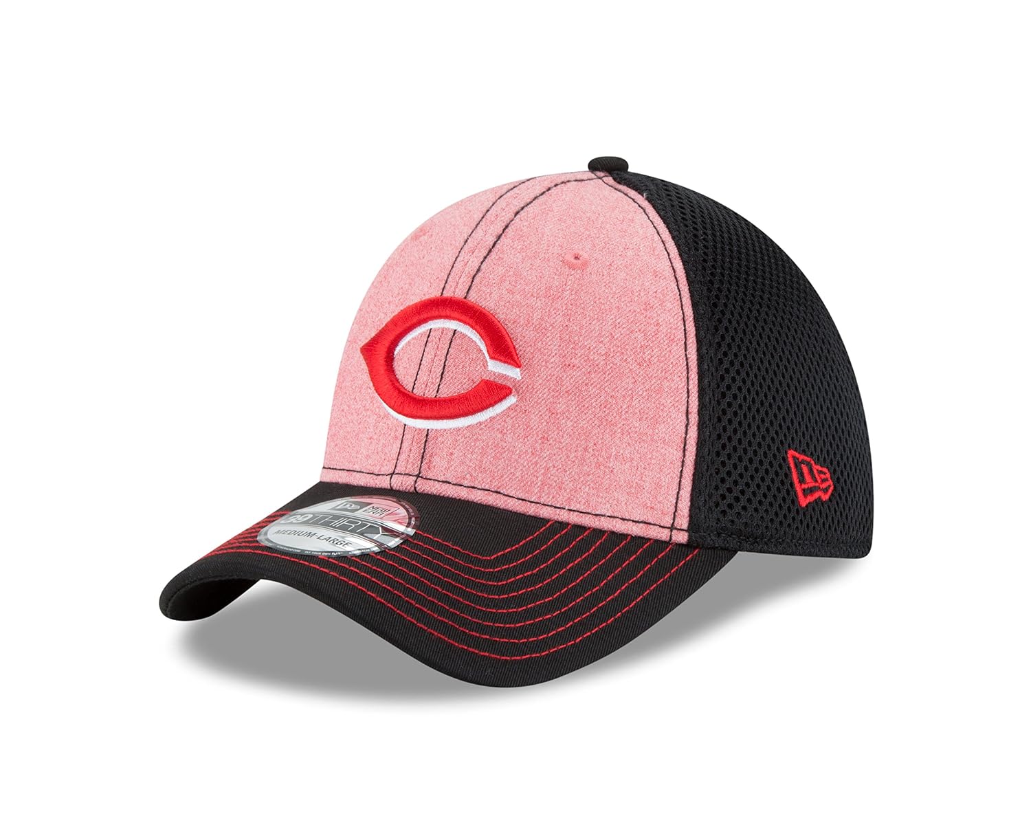new era mlb 辛辛那提红人队 heathered neo 39thirty 可调式棒球帽