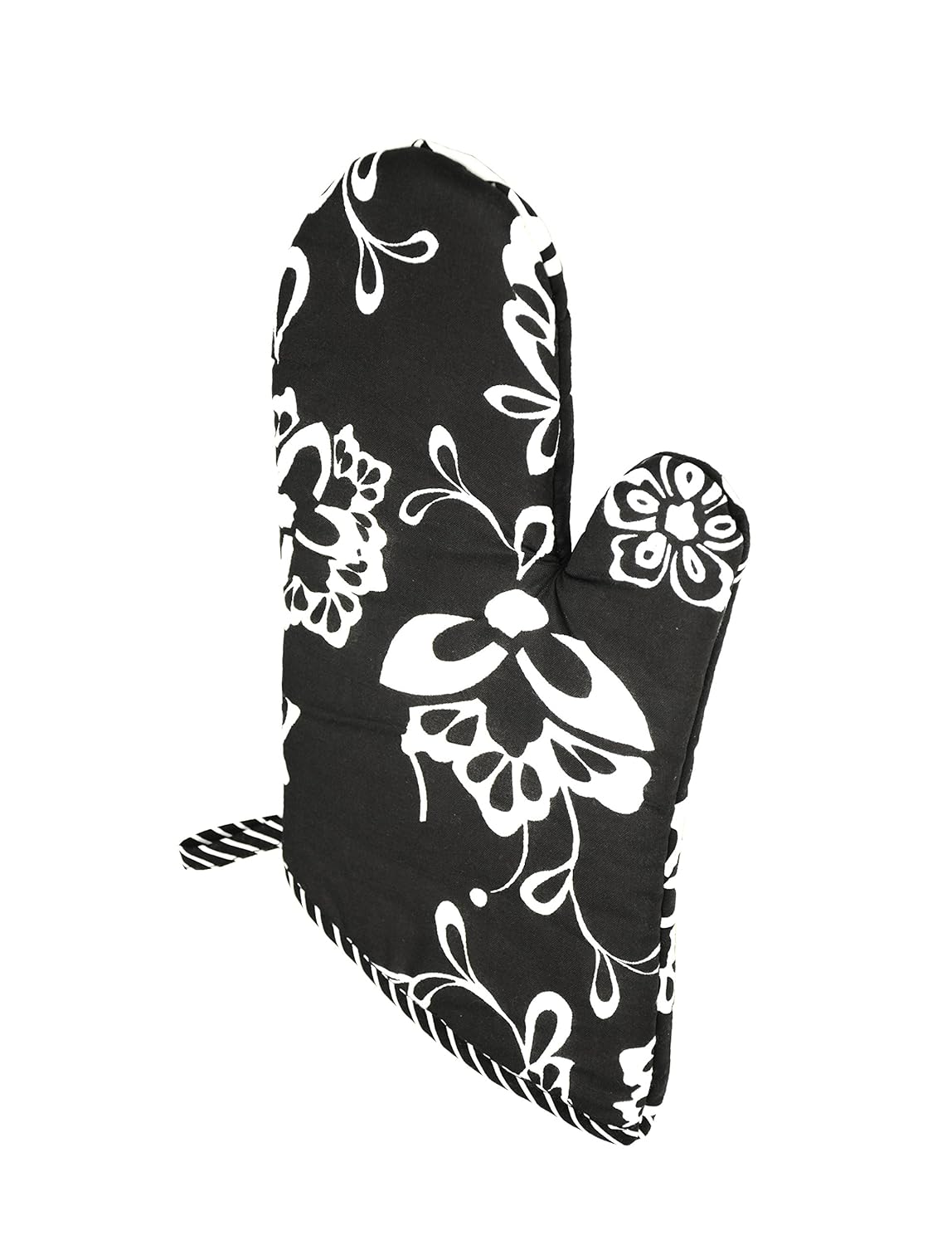 flirty aprons oven mitt, sassy black