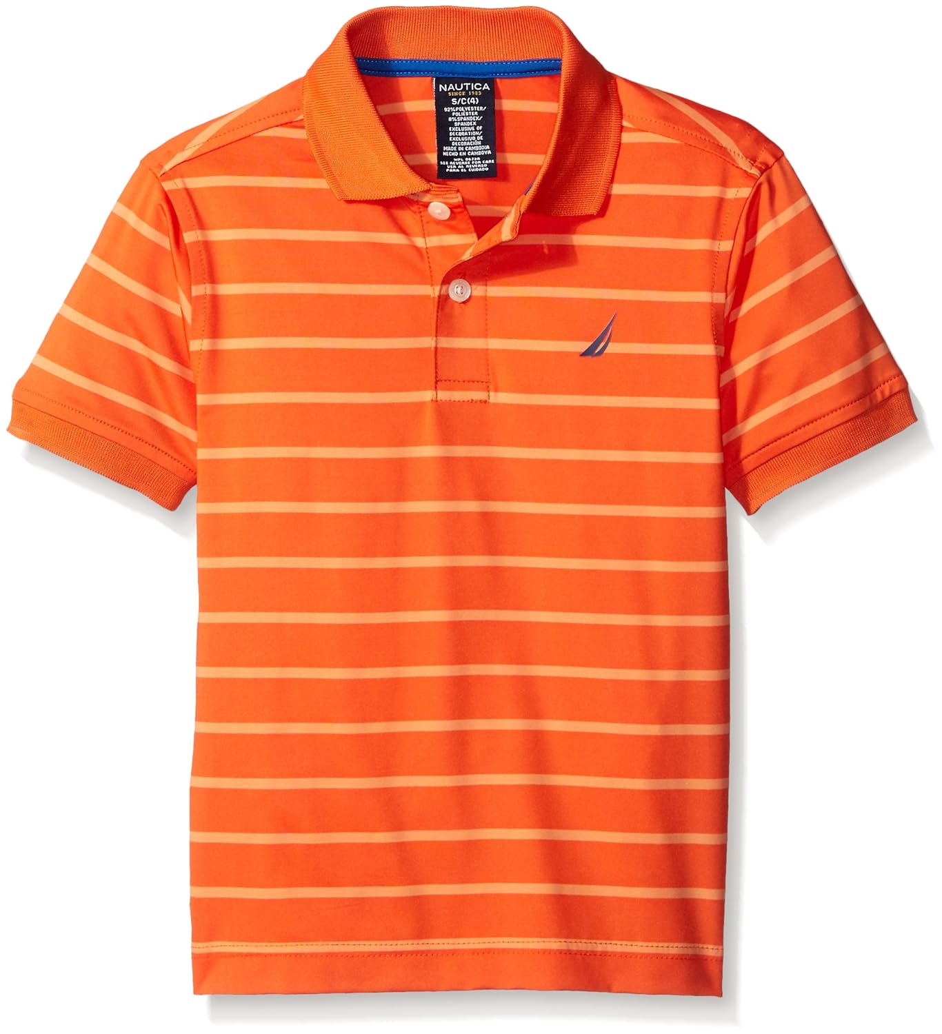 nautica 男孩涤纶 polo 衫