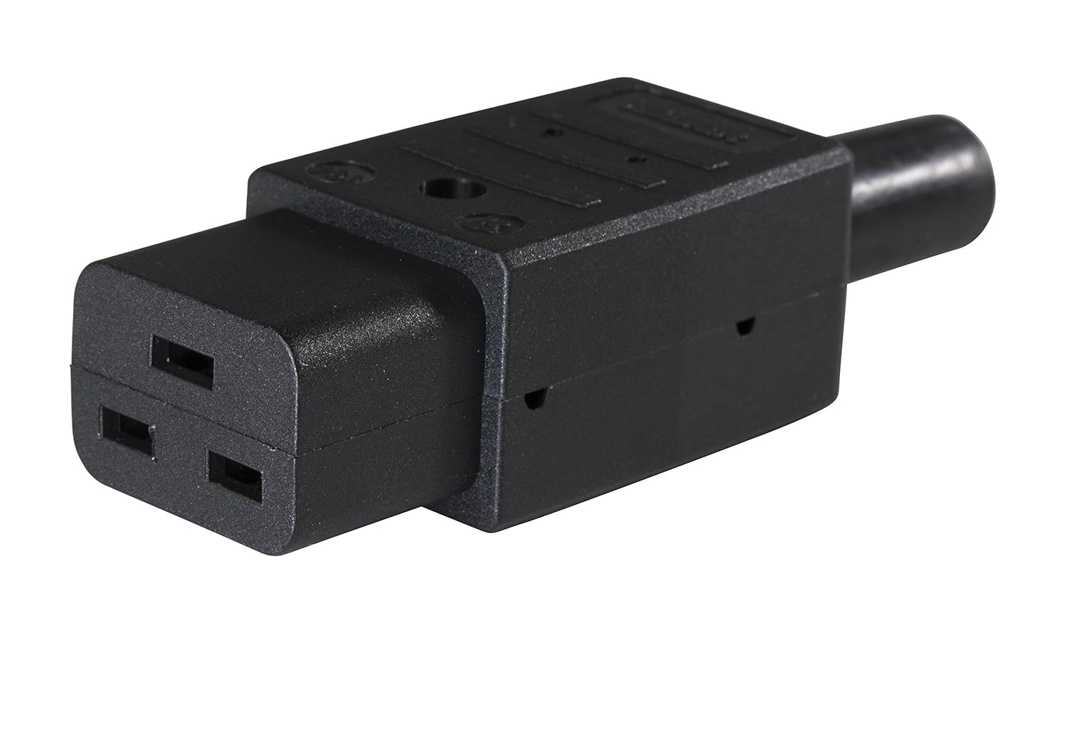 as - schwabe 热塑性电缆插头 iec c19 至 70 度 - (黑色,62085