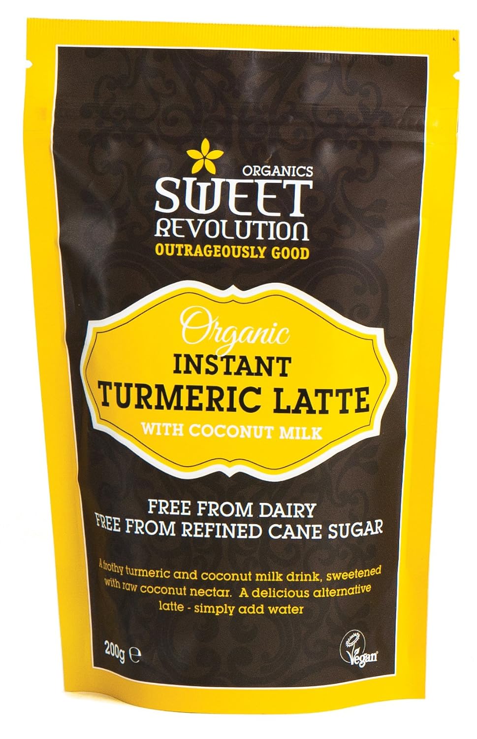 revolution organic instant turmeric latte with coconut milk, 200