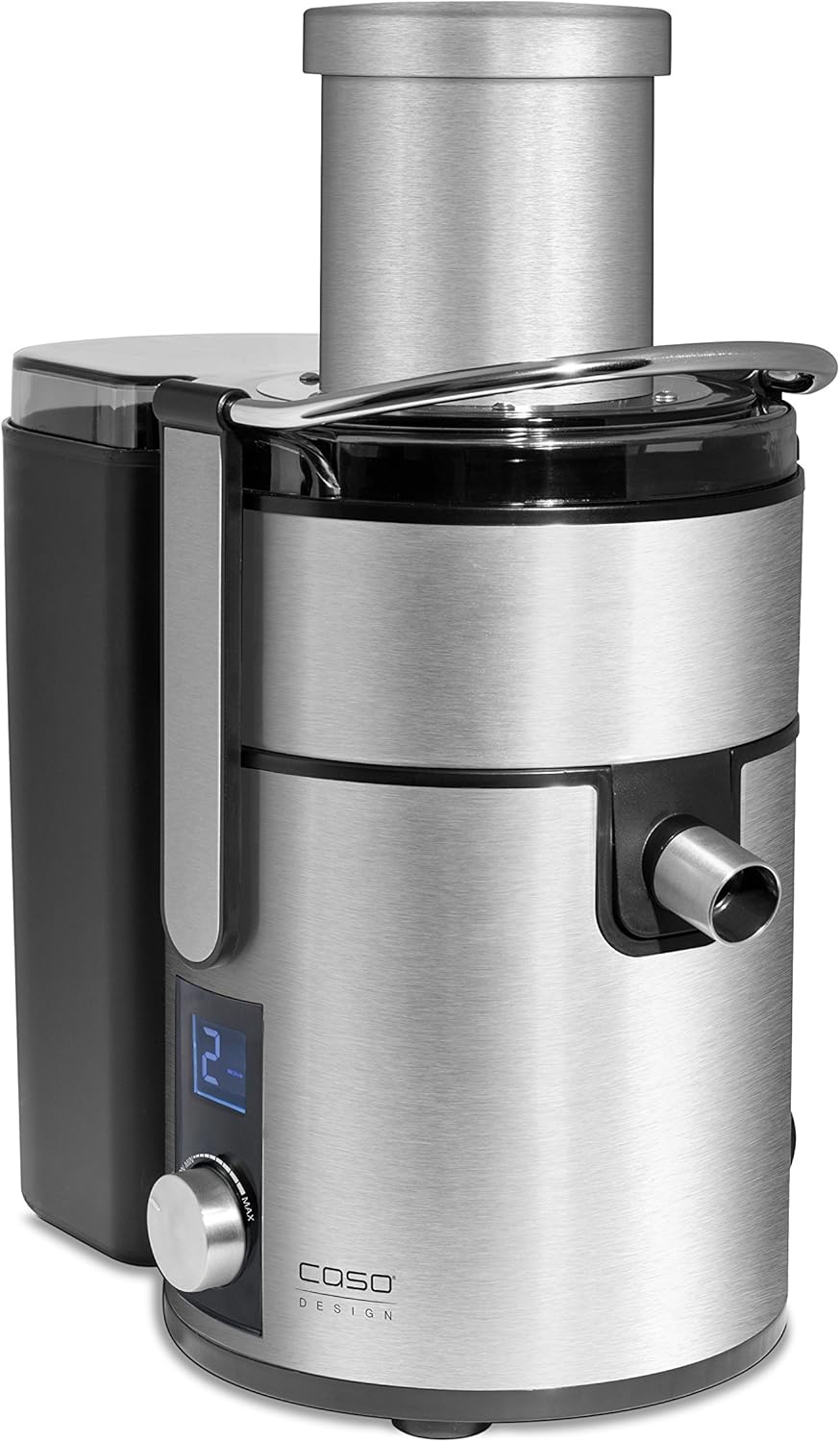 caso pj1000 设计水果和蔬菜榨汁机 带有强大的 800 瓦电机 85 毫米注