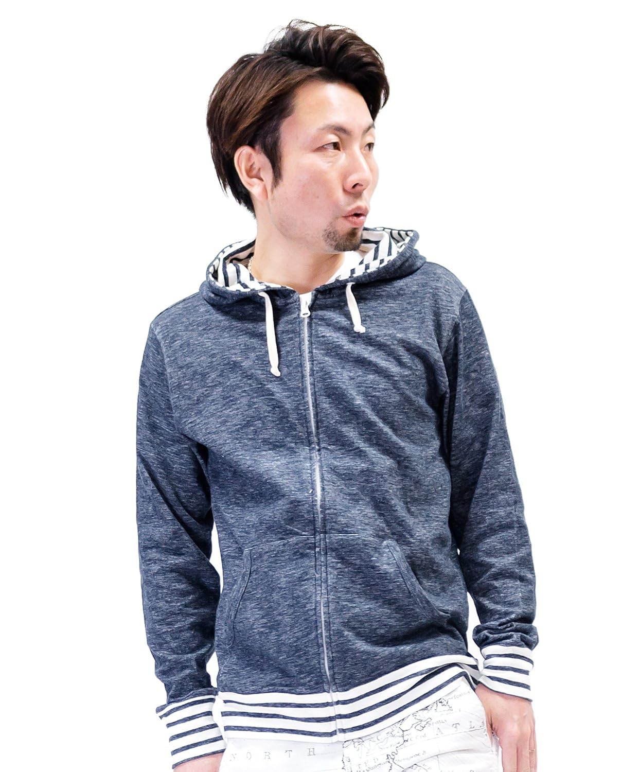 ( クワッシュ ) quash プレイティング 天竺蓝连帽卫衣 蓝色 l