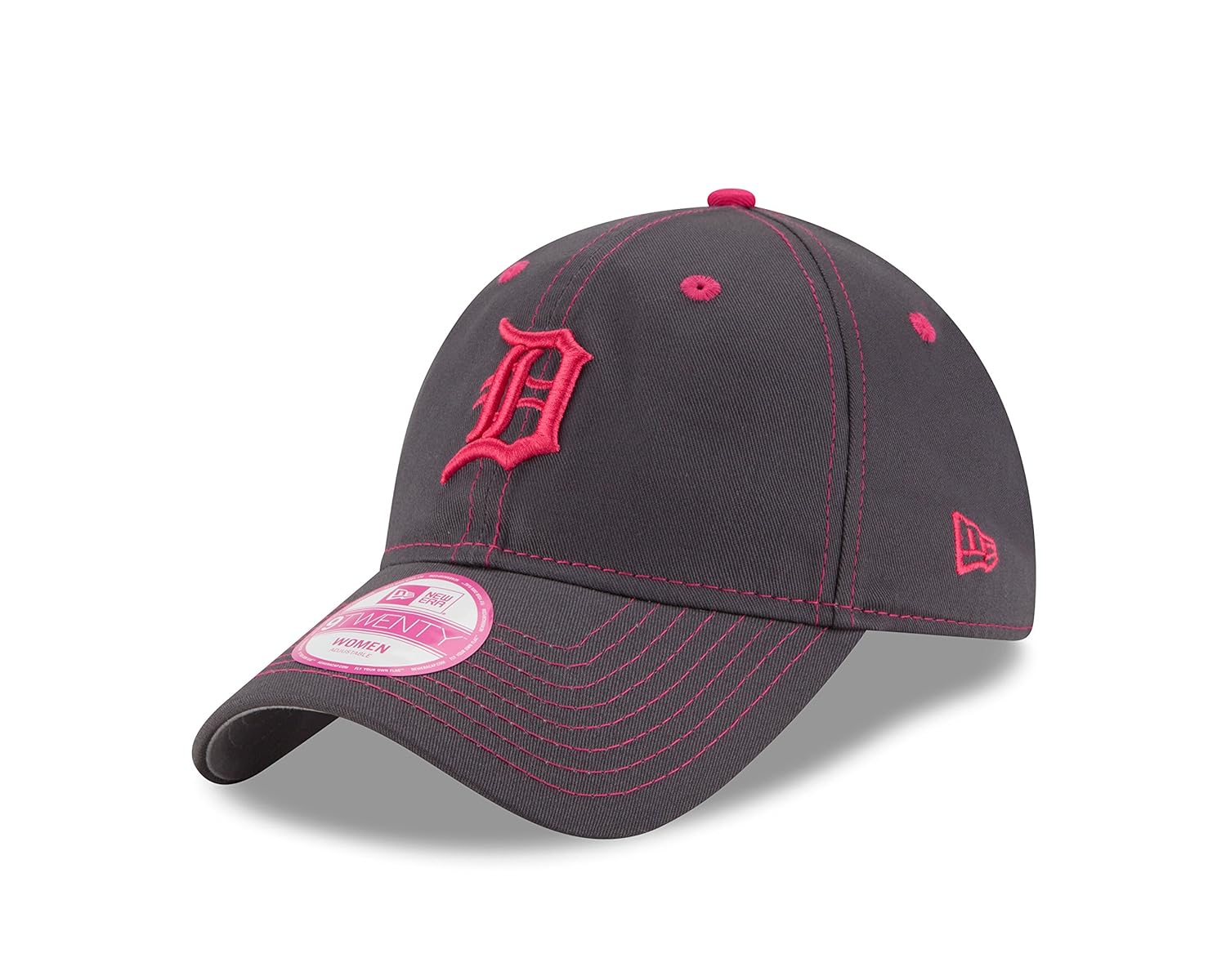 mlb 底特律老虎队 女士棒球帽 均码 粉色