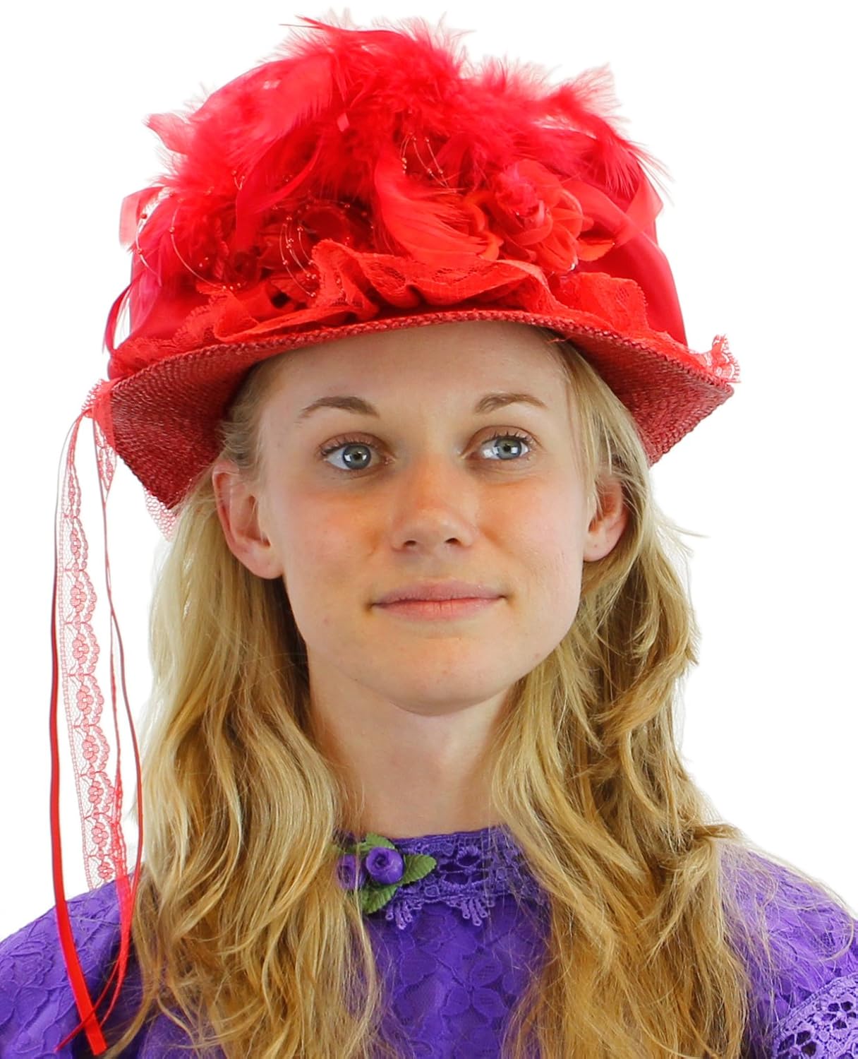 红色维多利亚 touring 帽子,尺码小号