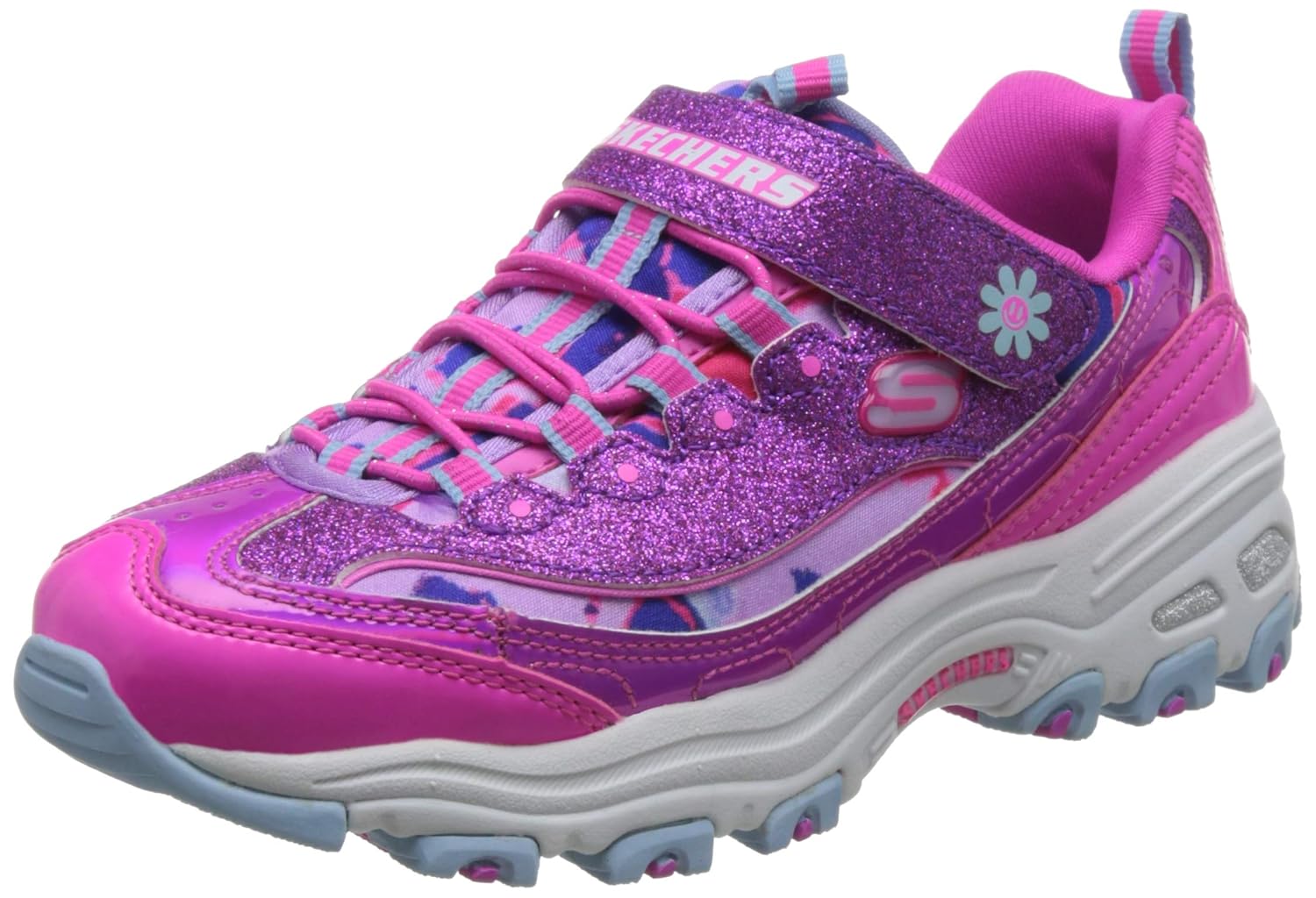 skechers 斯凯奇 dlites系列 女童 休闲运动鞋 80528l-pkmt
