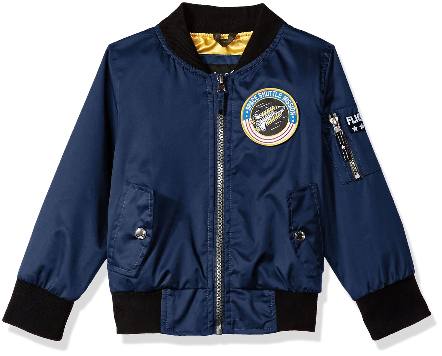 ixtreme 男孩款涤纶斜纹飞行夹克带绸缎衬里 海蓝色 2t